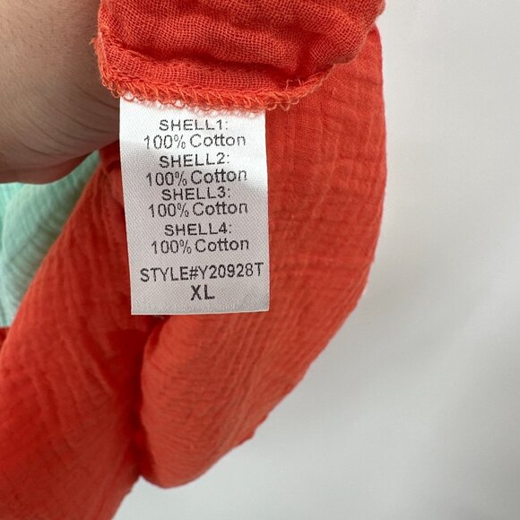 Pomander Place by Tuckernuck Sorbet Gauze Kenzo Dress Mini Dress sz XL NWOT - Picture 6 of 8